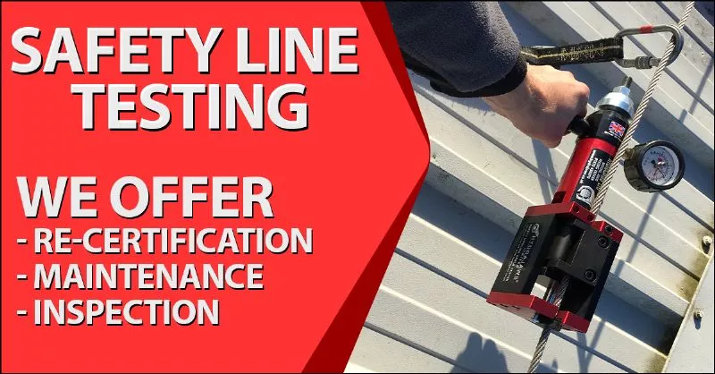 Safety Line Testing The Guildford Roof Company - Guildford, Surrey